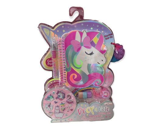 Unicorn Drop a Note Writing Set