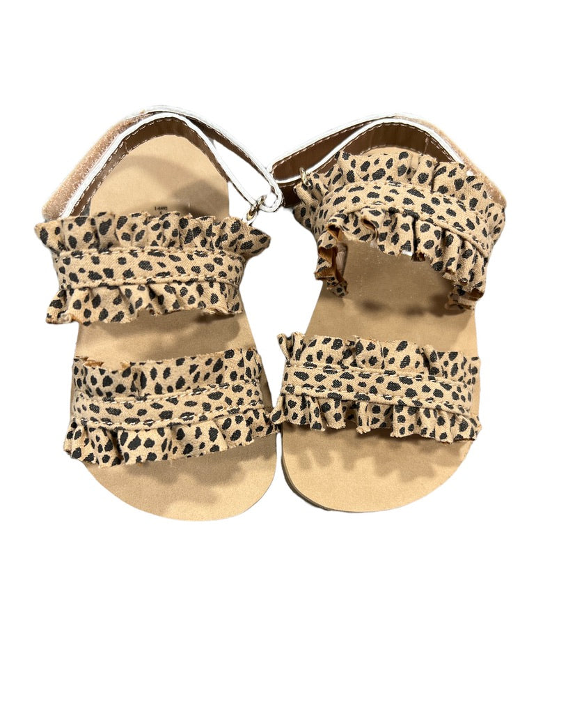 Cheetah Double Strap Sandal- Girls
