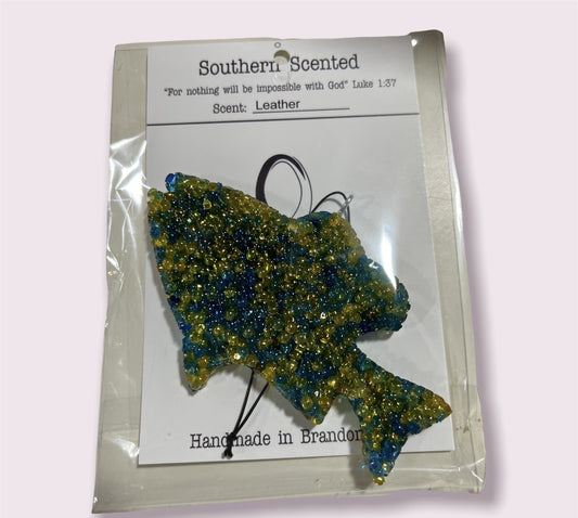 Fish Car Freshie Leather