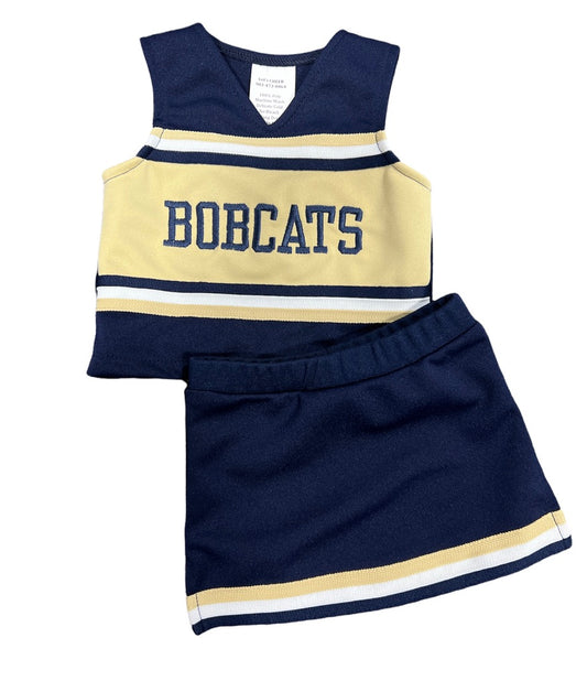 Bobcats Navy/Gold Cheer Suit