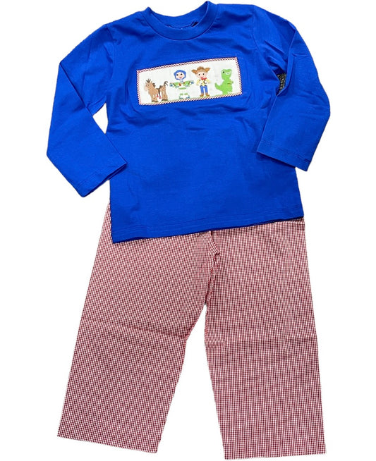 Toy Time Smocked Boys Pant Set