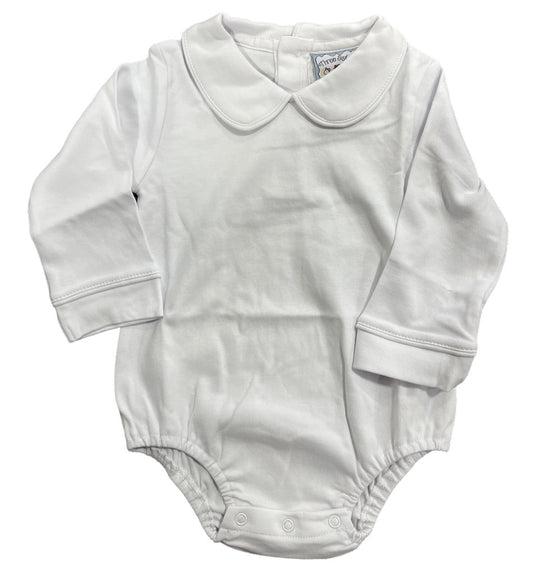Girls Collar Long Sleeve Onesie