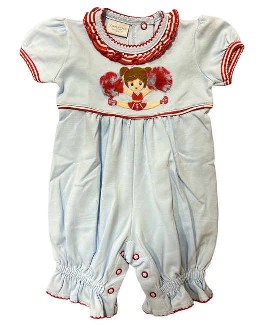 Squiggles Red/Blue Cheerleader Coverall