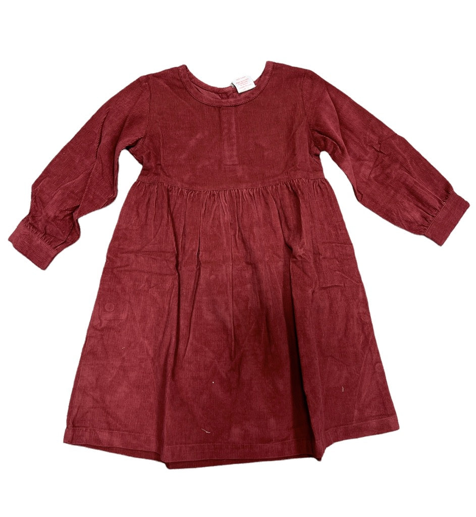 Burgundy Corded Dress