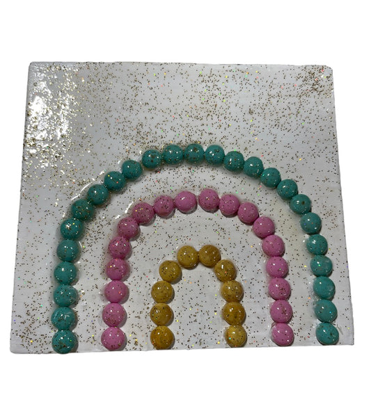 Med Multi Beaded Rainbow Block