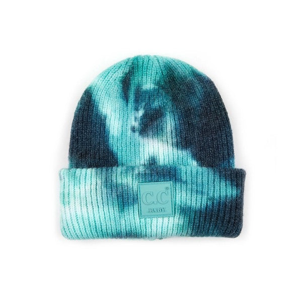 CC Deep Teal/Green Tie Dye Beanie