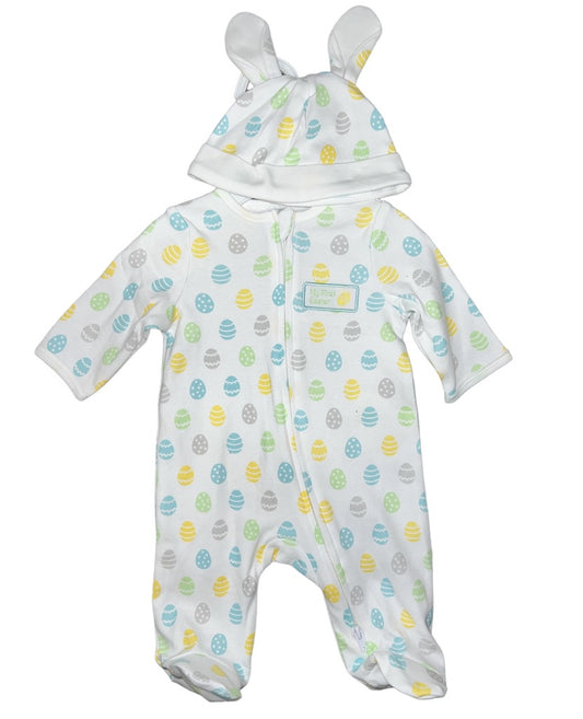 My First Easter Footie w/Easter Eggs & Hat