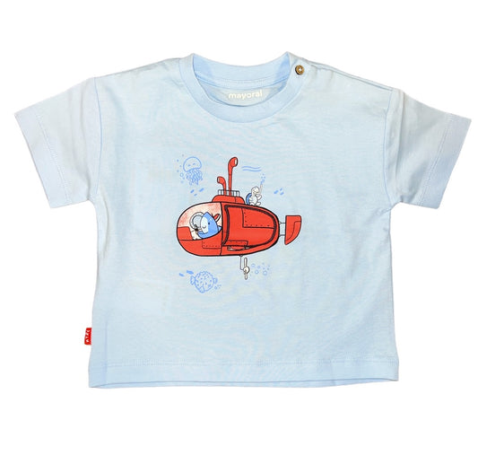 Submarine Shark Blue Tee