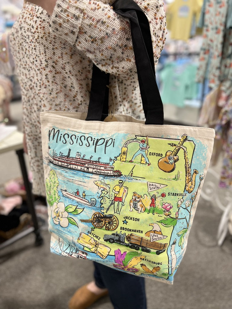 Mississippi Canvas Tote