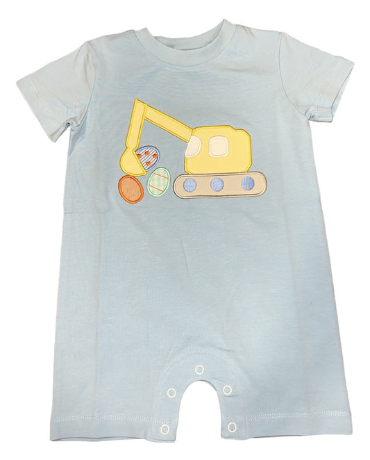 TS Easter Excavator Boys Romper