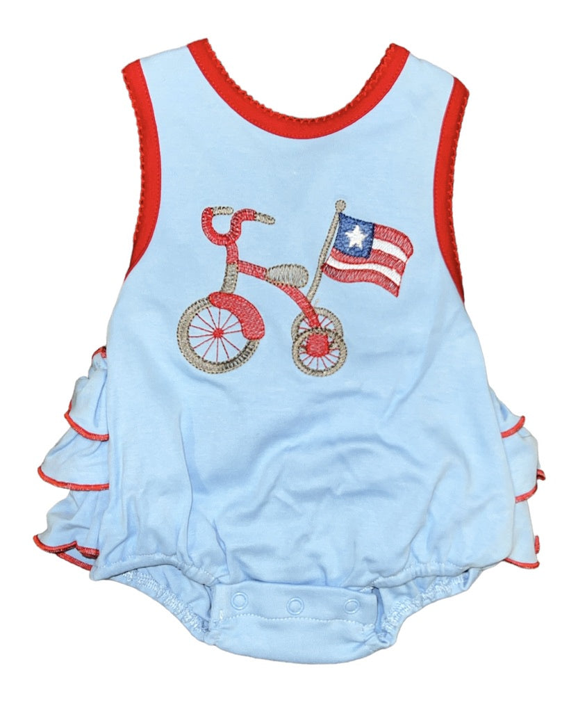 TS Patriotic Tricycle Girls Bubble