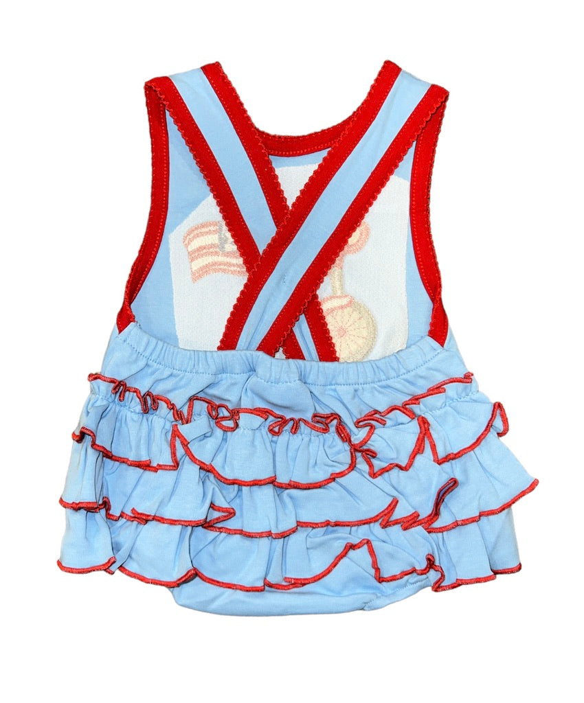 TS Patriotic Tricycle Girls Bubble