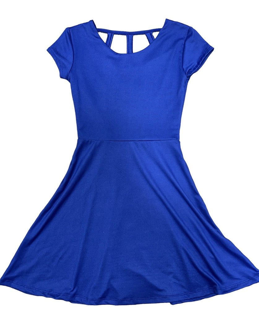 Eve Cobalt Blue Circle Dress