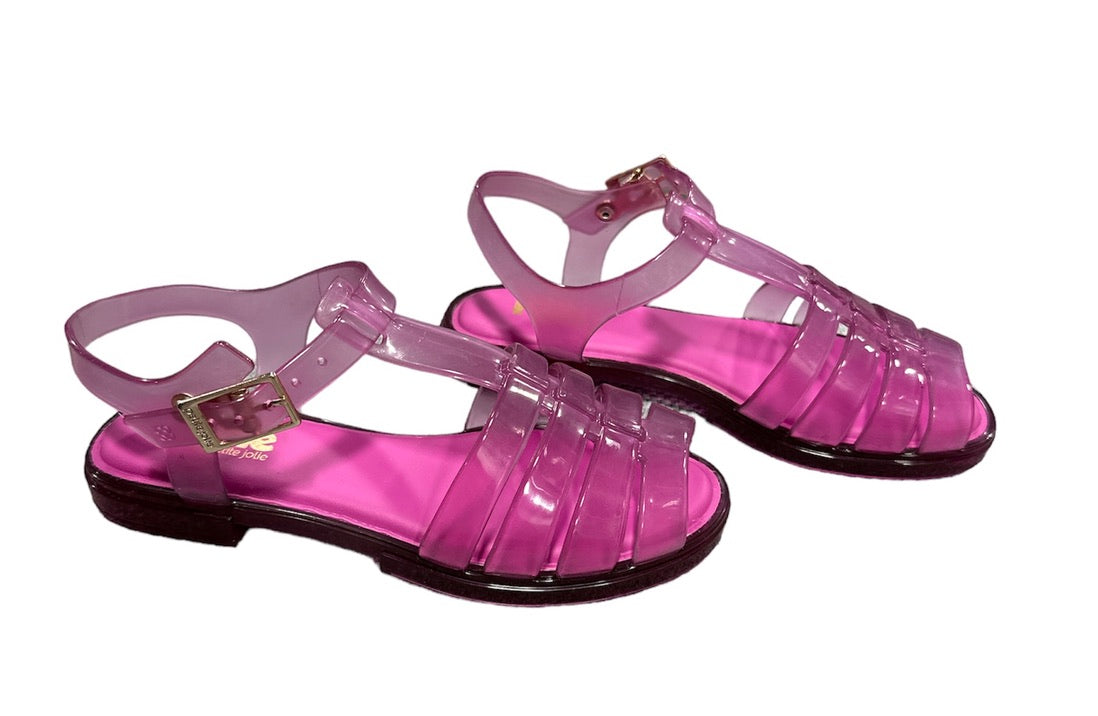 PJ Olly Kids Translucent Fuchsia Sandal