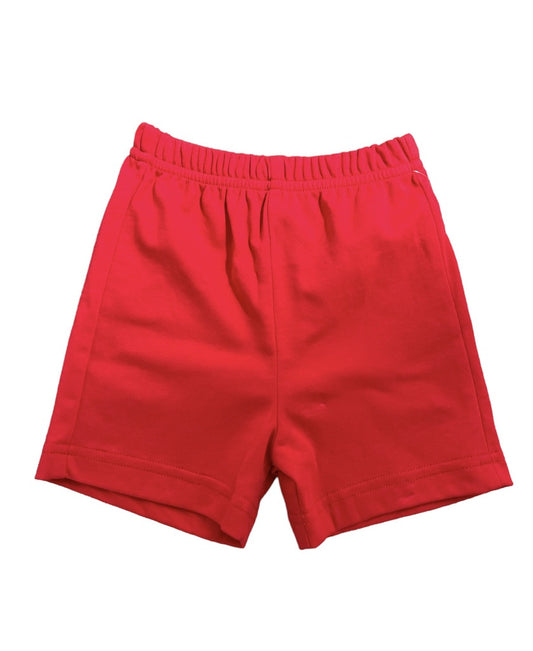 Boys Red Knit Short