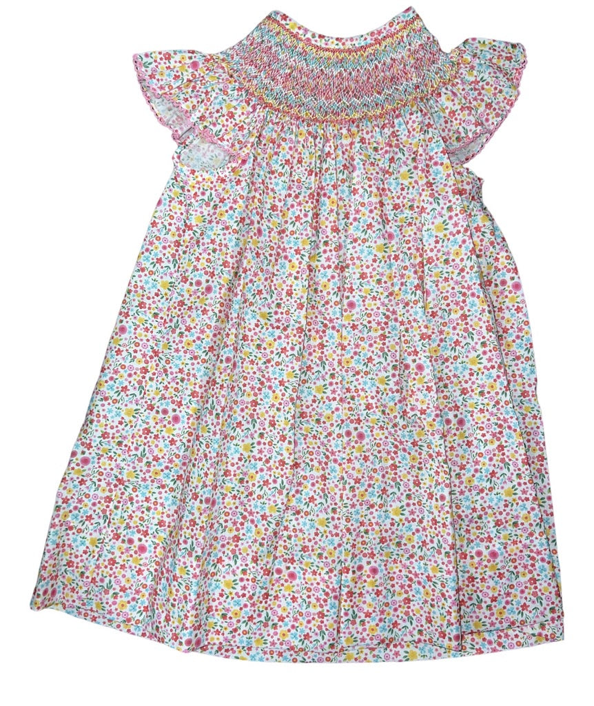 Pink Multicolor Liberty Angel Wing Dress