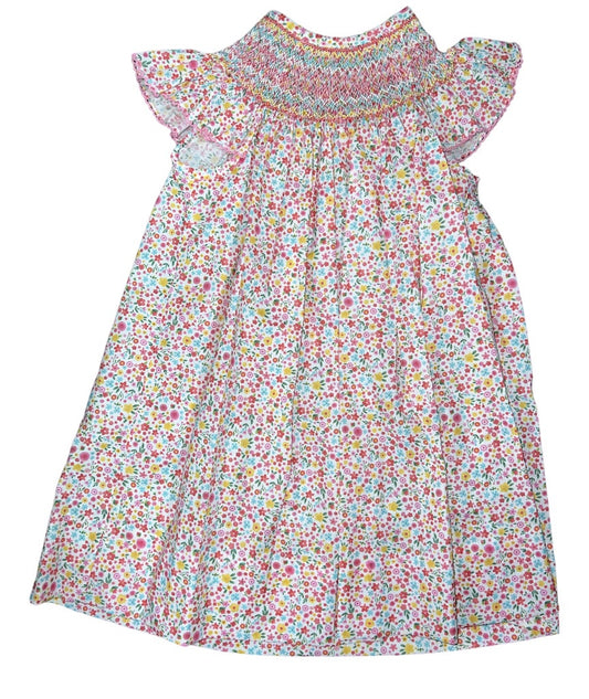 Pink Multicolor Liberty Angel Wing Dress