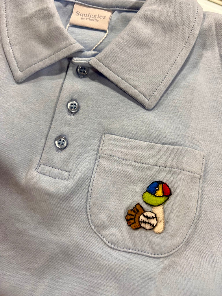 Squiggles Baseball Gear Polo Short Set