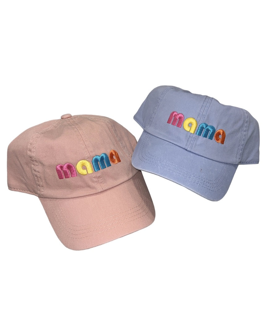 Mama Retro Font Baseball Cap