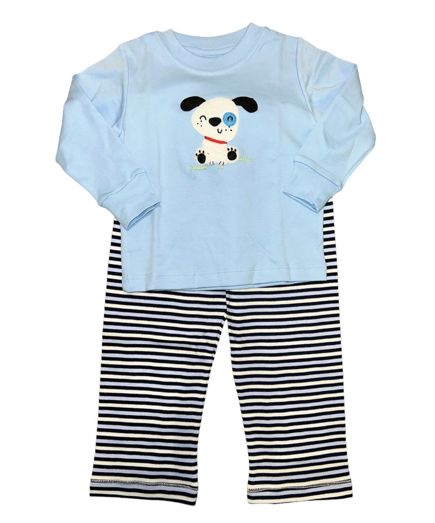 Squiggles Petey the Dog Pant Set Blue/Navy