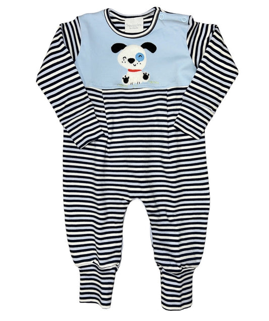 Squiggles Petey the Dog Coverall Blue/Navy