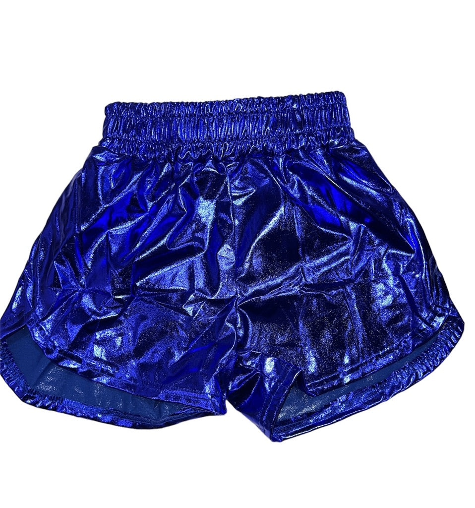 BC Royal Blue Metallic Shorts