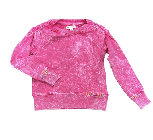 Magenta Washed Tween Sweatshirt