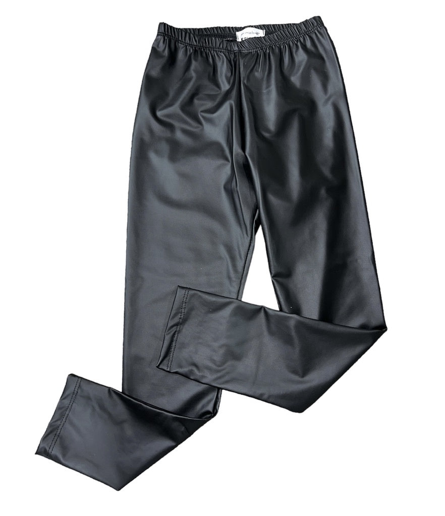 Linda Black Pleather Legging