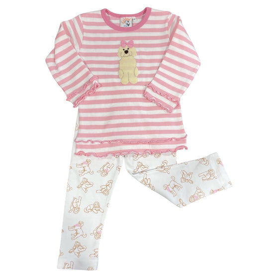 Golden Doodle w/Printed Pant Set