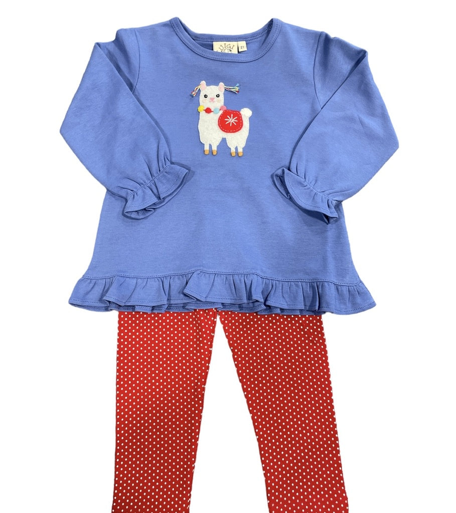 Festive Llama Legging Set