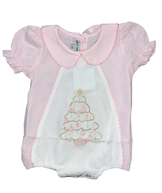 SD Emb Pink Christmas Tree Bubble