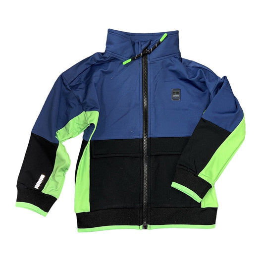 Athletic Navy/Black/Lime Zipper Jacket