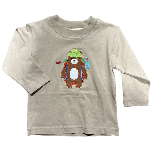 Camping Bear w/Fishing Pole Tee