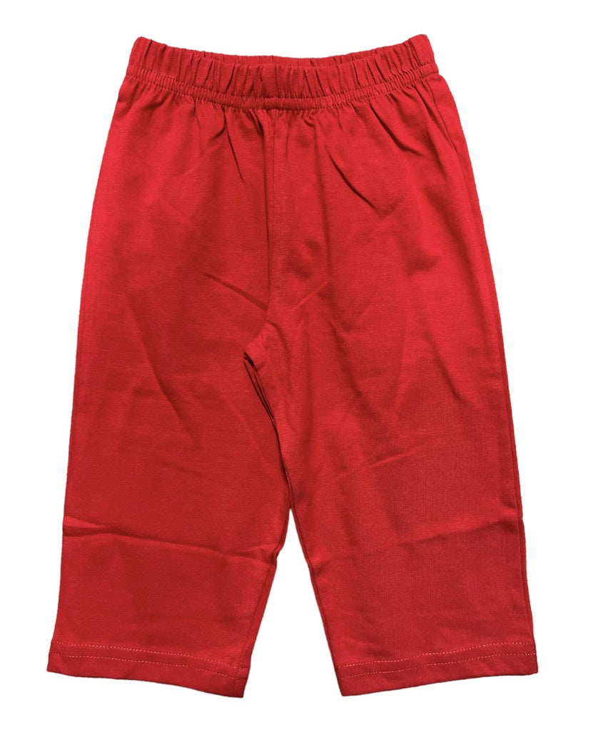 Deep Red Jersey Pants