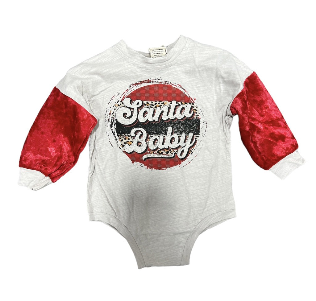 Santa Baby Graphic Romper