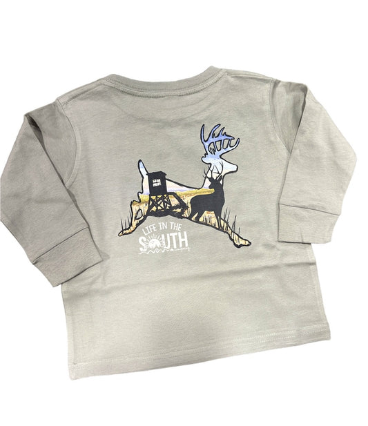 Running Buck Grey Tee