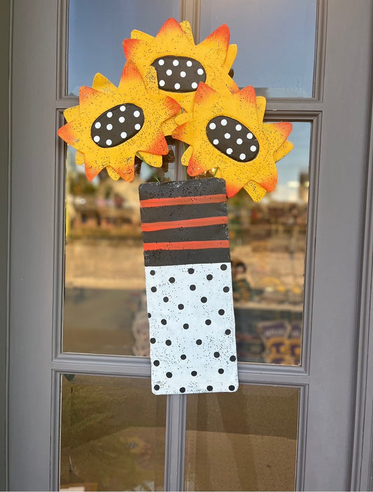 Fall Flowers Door Hanger