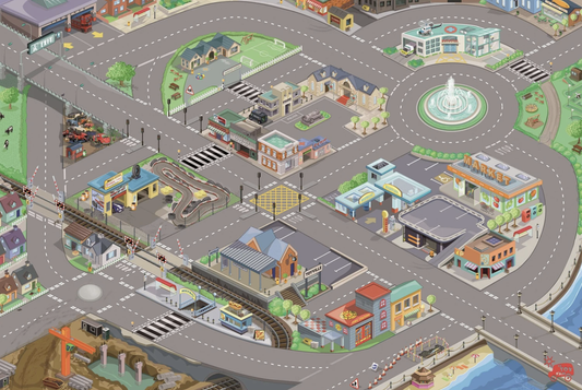 CAR TOWN PLAYMAT