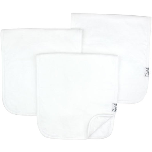 Copper Pearl  Premium Burp  Cloths - White