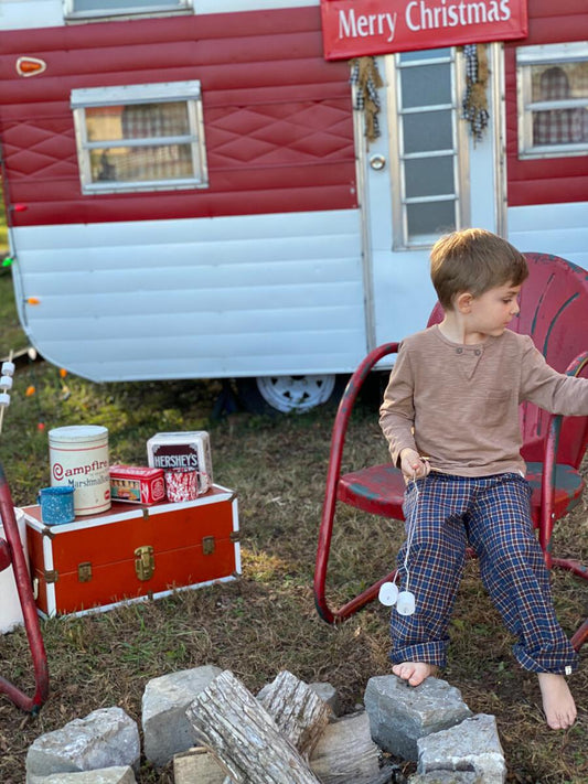 Rockford Lounge Pants Navy/Red Plaid