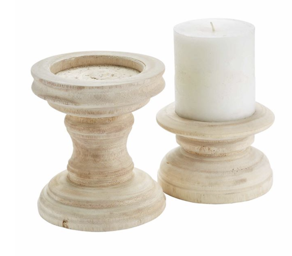 SHORT CHUNKY CANDLE HOLDERS