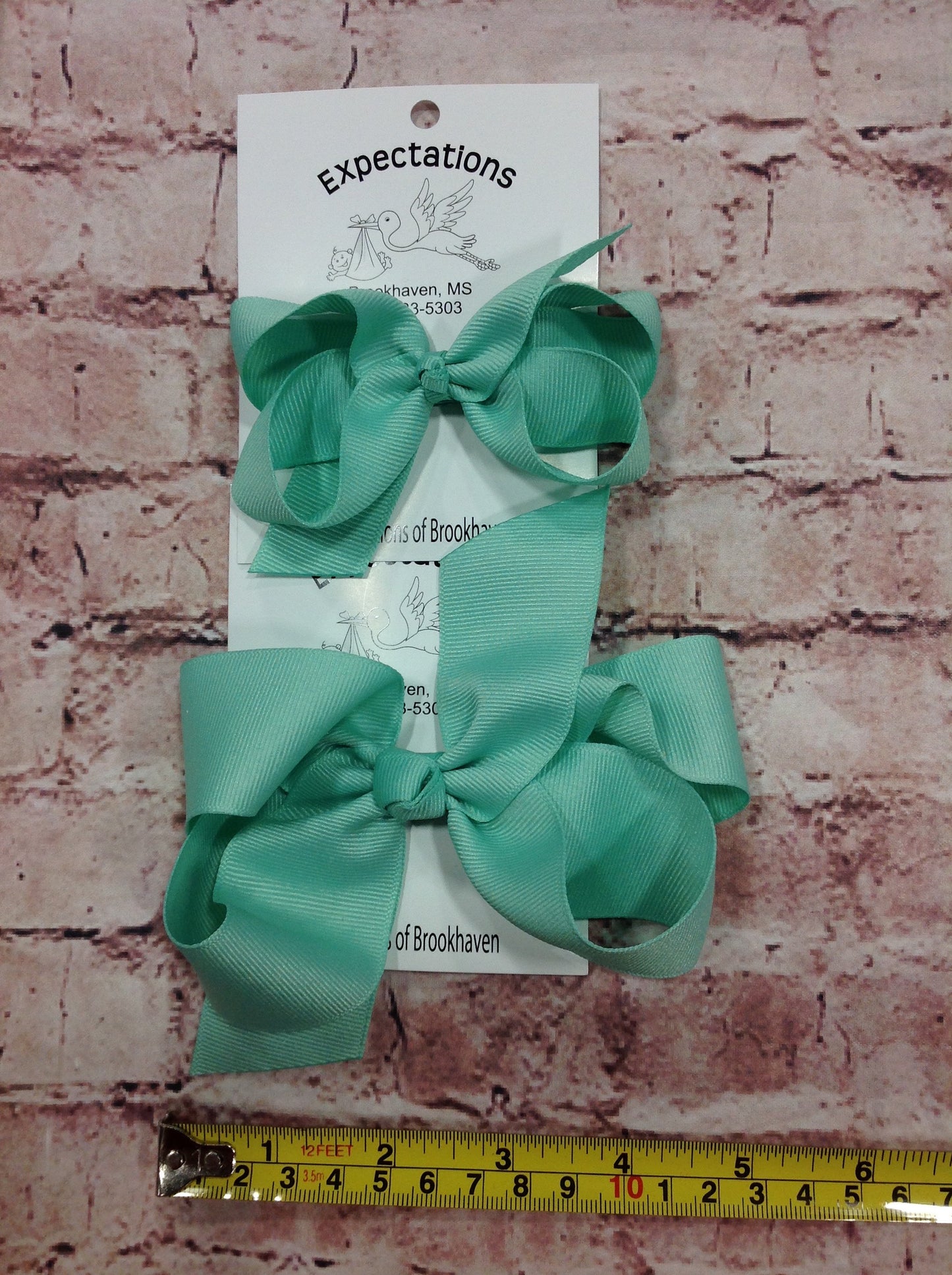 Lucite Green Hairbow