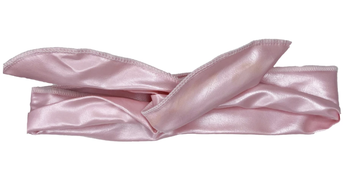 Pink Faux Leather Wire Tie