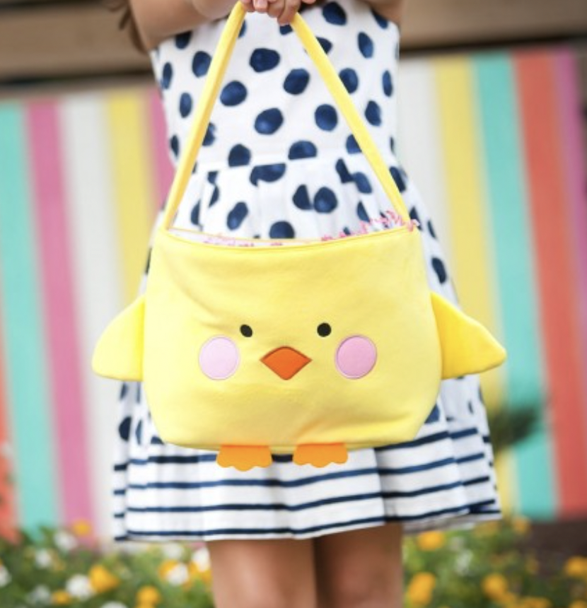 Chick Plush Basket