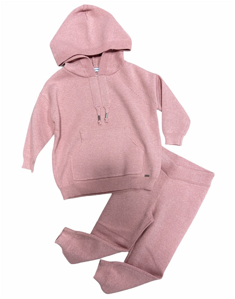 Rose Knit Hooded Tracksuit