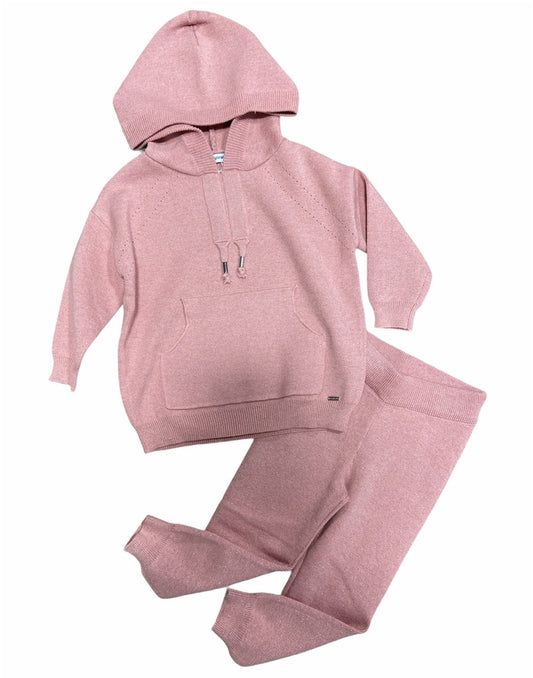 Rose Knit Hooded Tracksuit