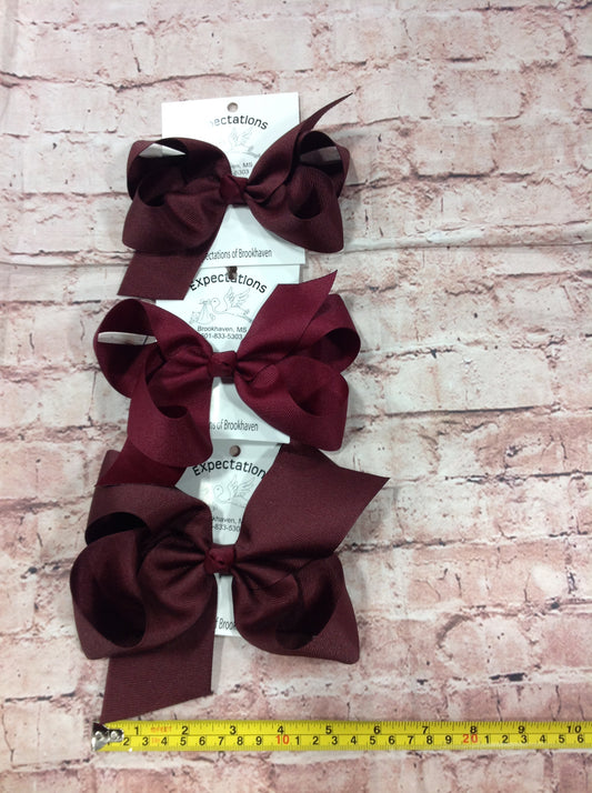 Maroon Hairbow