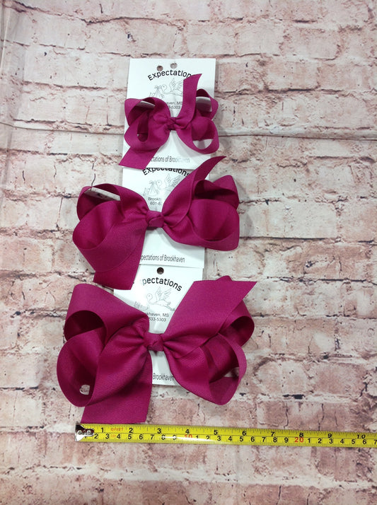 Festive Fuchsia Hairbow