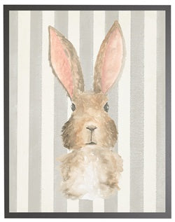 Baby Rabbit in grey frame a