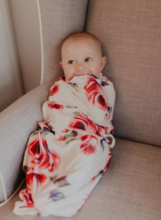 Classic Rose Stretchy Swaddle